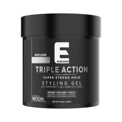 ELEGANCE Triple Action Super Strong Hold Hair Gel - Moon 250ml.