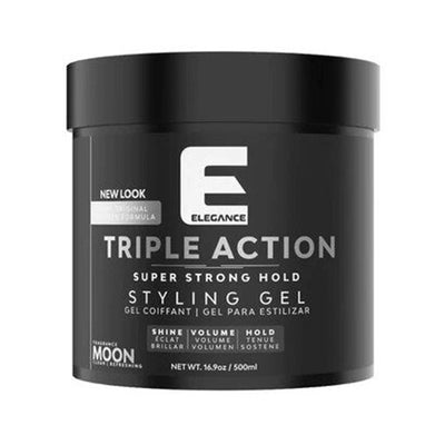 ELEGANCE Triple Action Super Strong Hold Hair Gel - Moon 500ml.