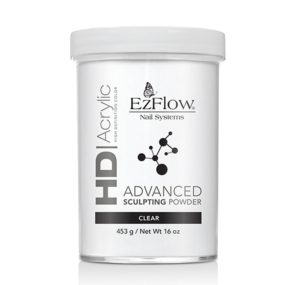 EZ FLOW - HD Acrylic Clear Advanced Sculpting Powder 16 oz