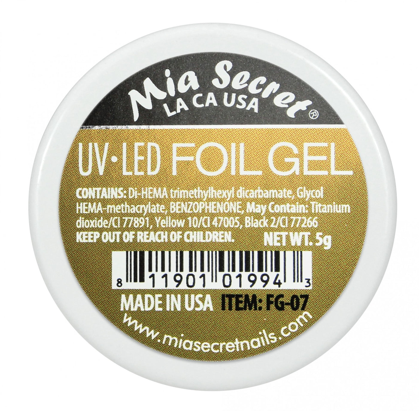 MIA SECRET - UV/LED Foil Gel 5g.