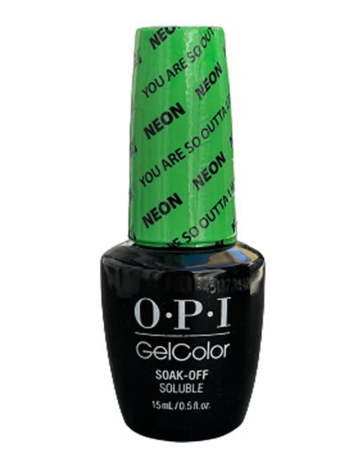 OPI GEL *OLD BOTTLE*- DISCONTINUED You Are So Outta Lime! (NEON) GC N34