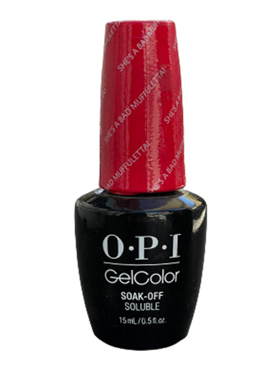 OPI GEL *OLD BOTTLE*- DISCONTINUED She's A Bad Muffuletta! GC N56