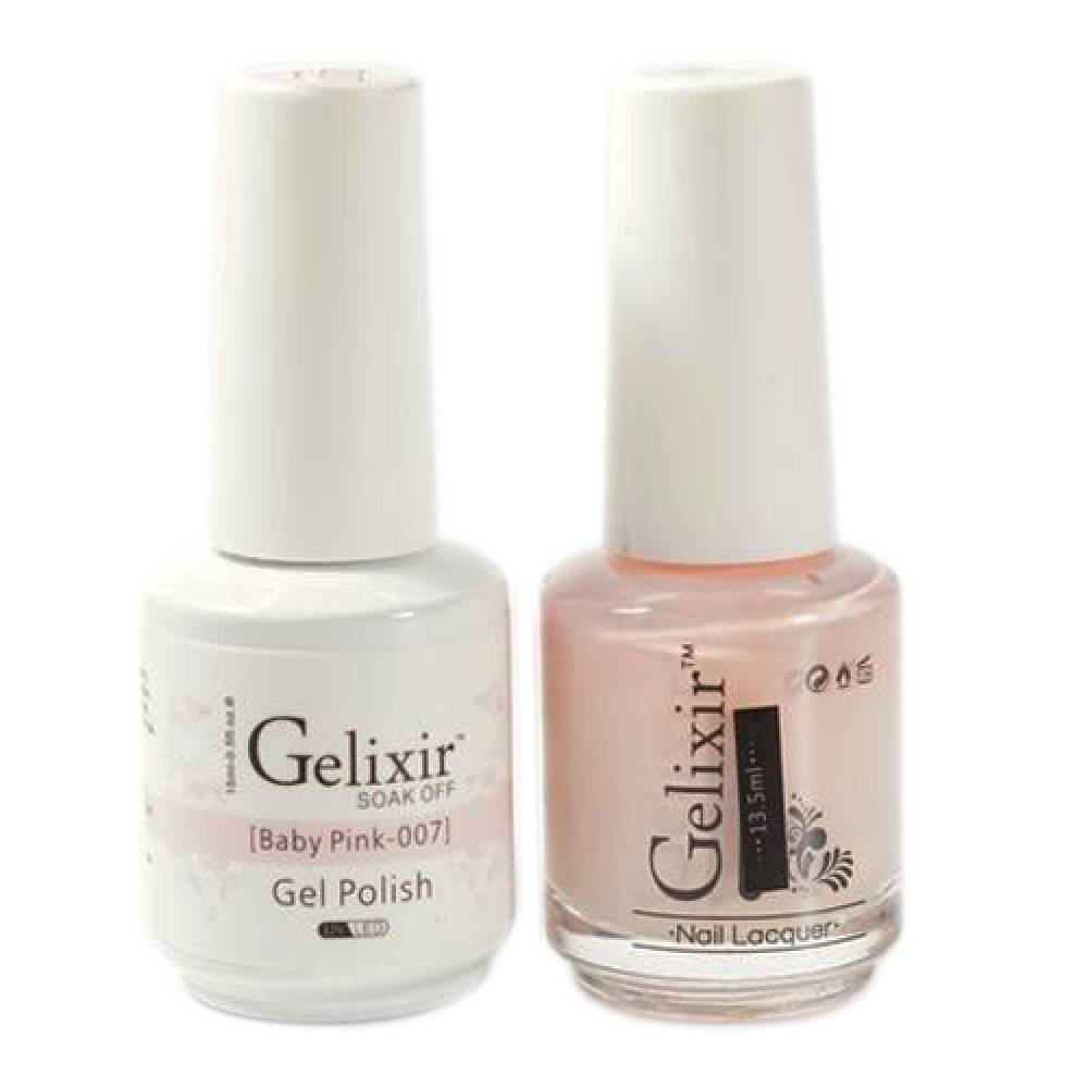 GELIXIR / Gel Nail Polish Matching Duo - 007 Baby Pink