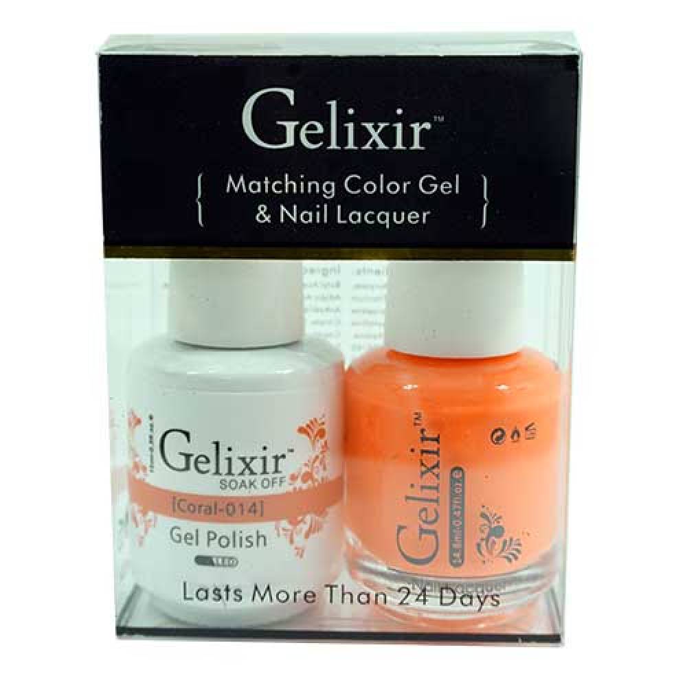 GELIXIR / Gel Nail Polish Matching Duo - 014 Coral