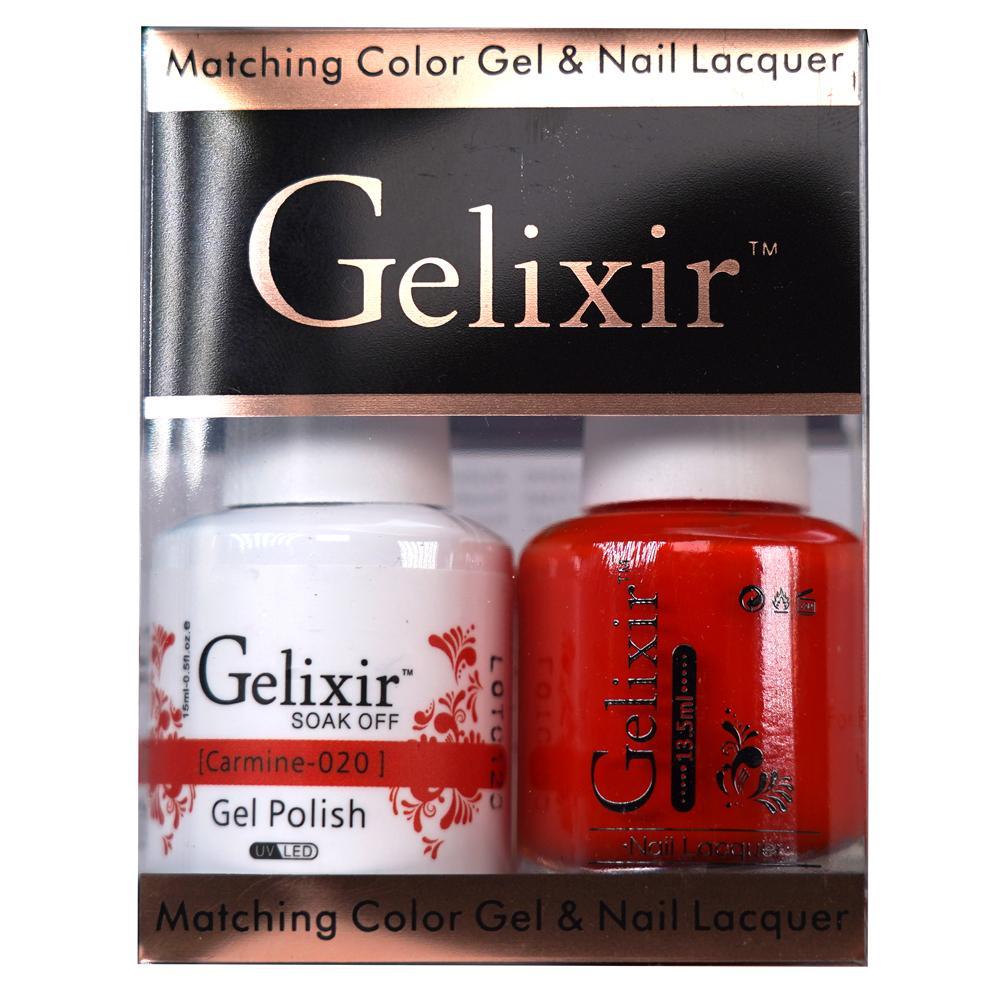 GELIXIR / Gel Nail Polish Matching Duo - 020 Carmine