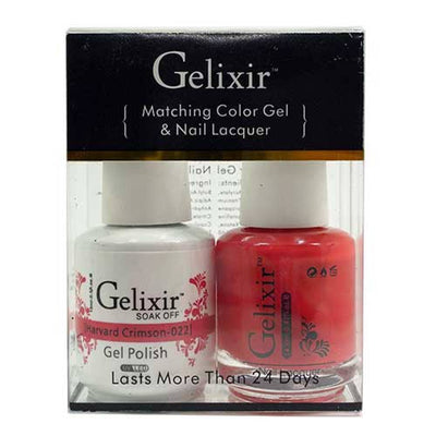 GELIXIR / Gel Nail Polish Matching Duo - 022 Harvard Crimson