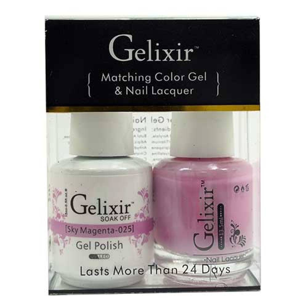 GELIXIR / Gel Nail Polish Matching Duo - 025 Sky Magenta