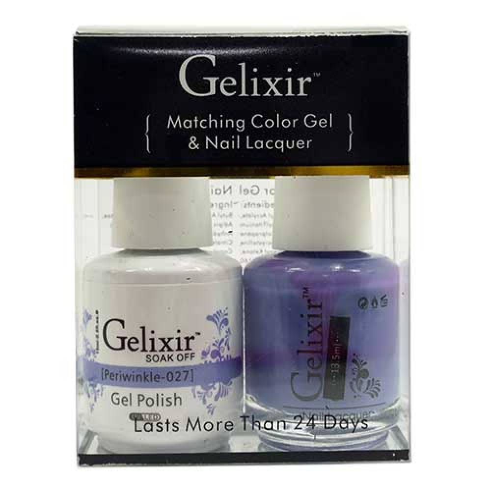 GELIXIR / Gel Nail Polish Matching Duo - 027 Periwinkle