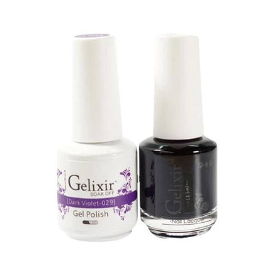 GELIXIR / Gel Nail Polish Matching Duo - 029 Dark Violet