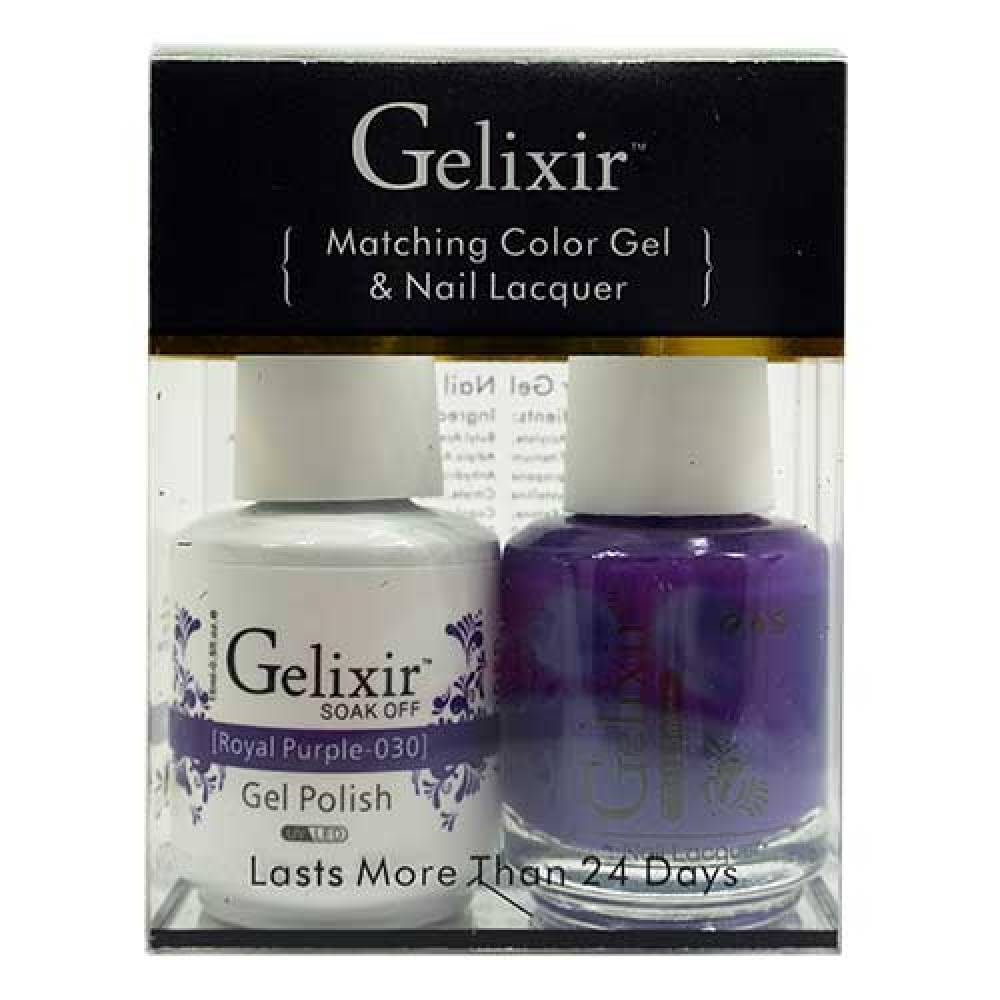 GELIXIR / Gel Nail Polish Matching Duo - 030 Royal Purple