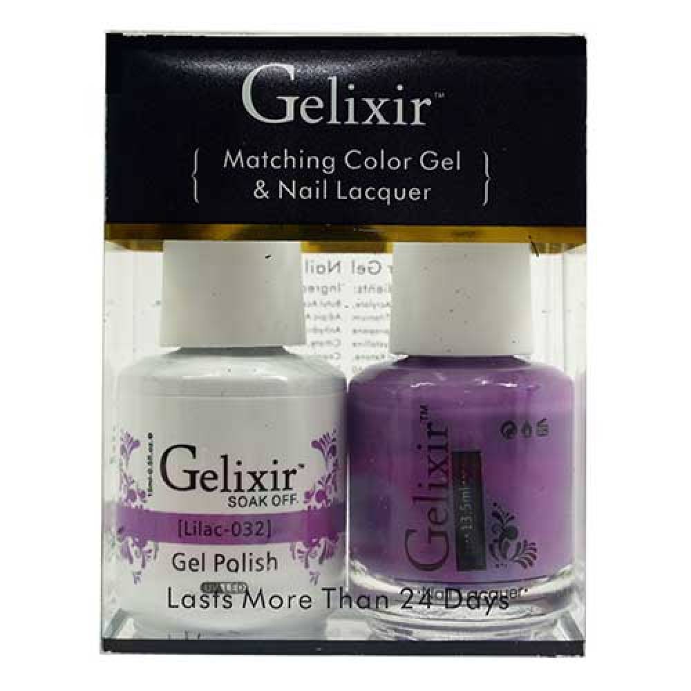 GELIXIR / Gel Nail Polish Matching Duo - 032 Lilac