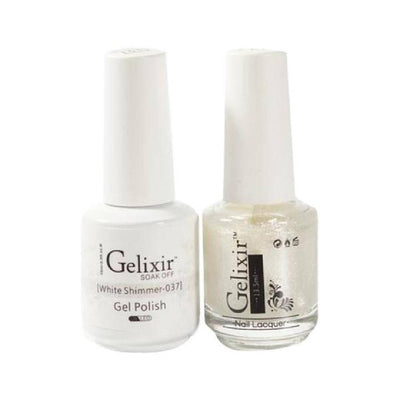 GELIXIR / Gel Nail Polish Matching Duo - 037 White Shimmer