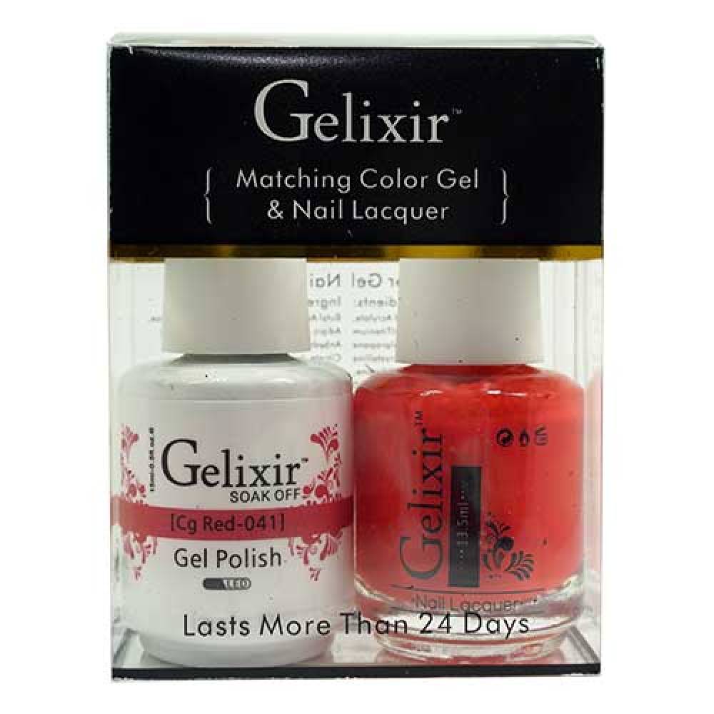 GELIXIR / Gel Nail Polish Matching Duo - 041 Cg Red