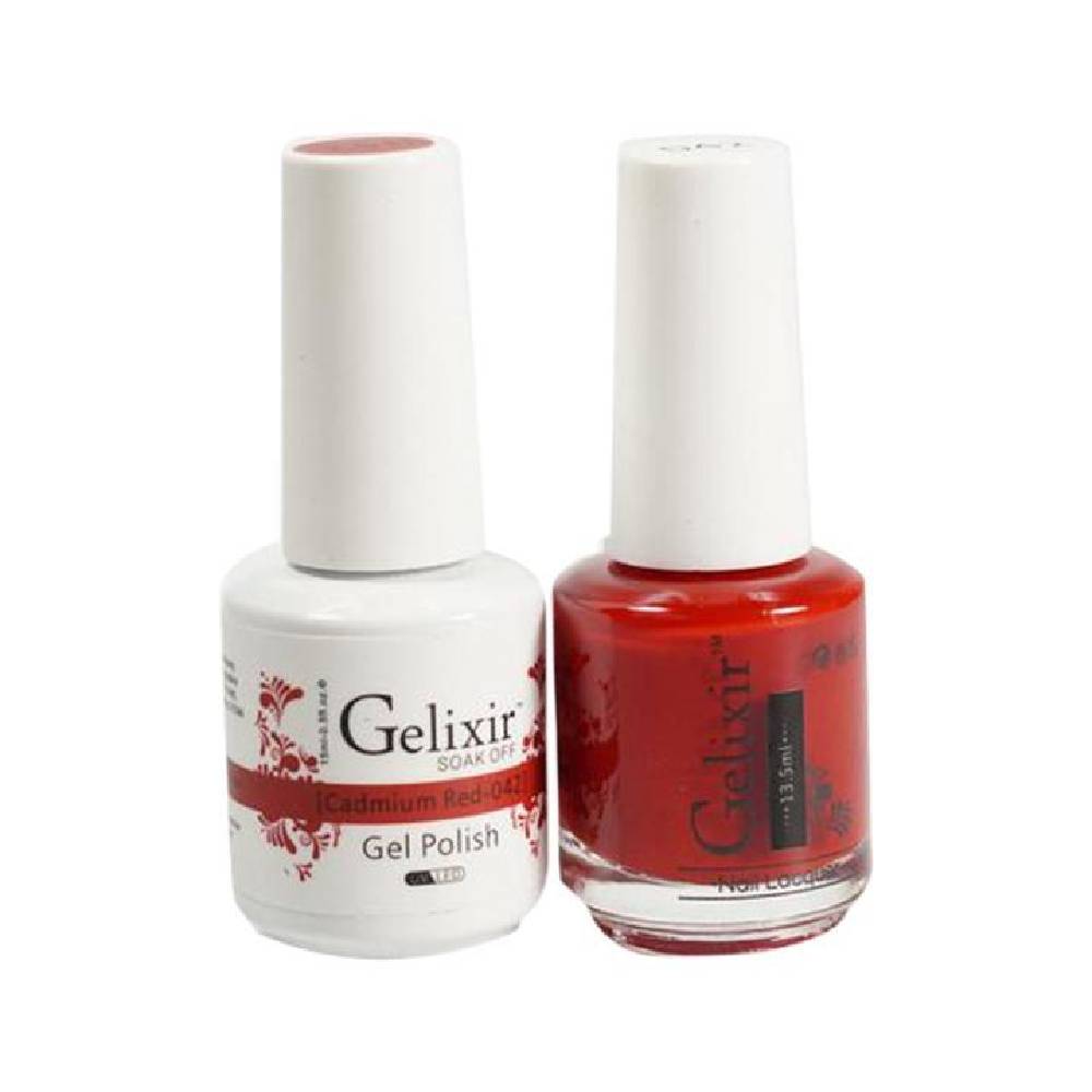 GELIXIR / Gel Nail Polish Matching Duo - 042 Cadmium Red