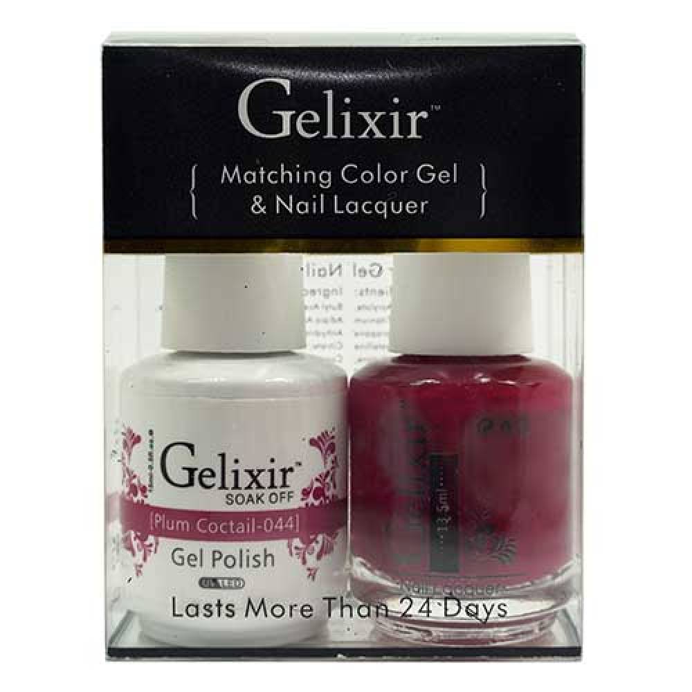 GELIXIR / Gel Nail Polish Matching Duo - 044 Plum Cocktail