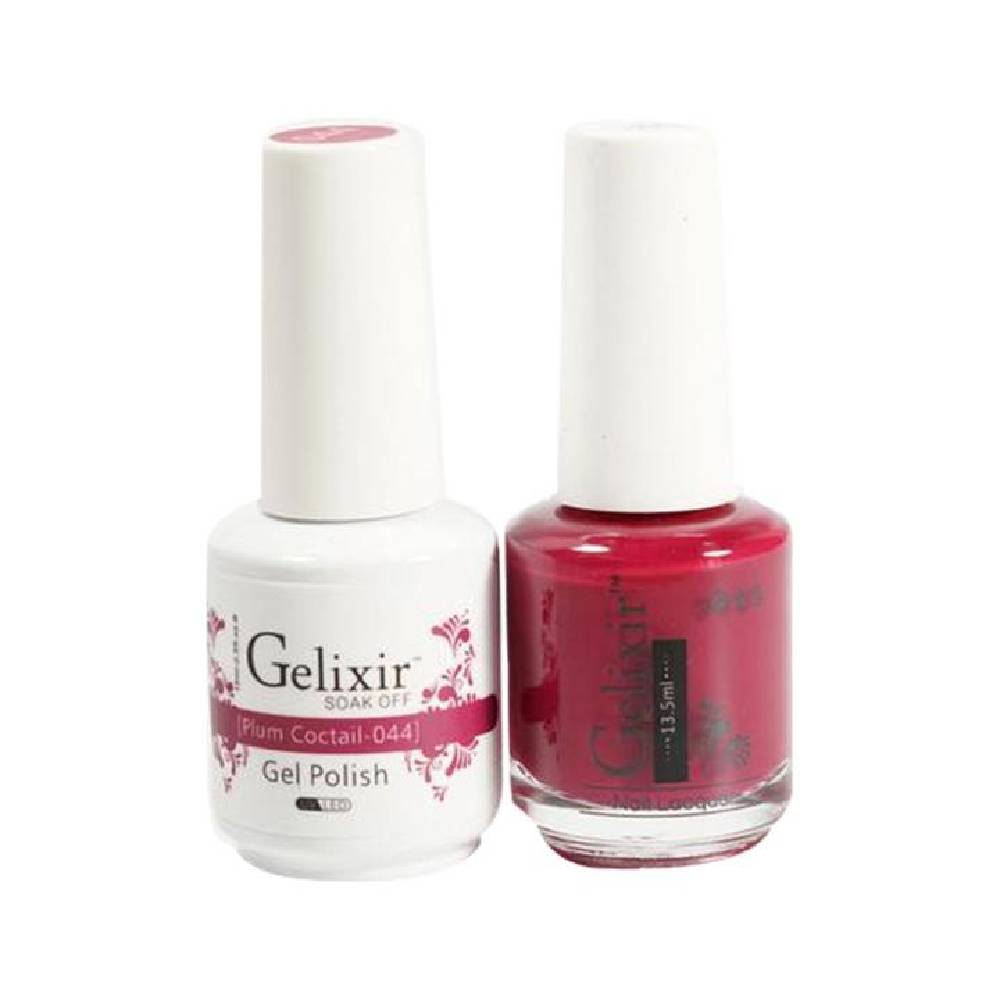 GELIXIR / Gel Nail Polish Matching Duo - 044 Plum Cocktail