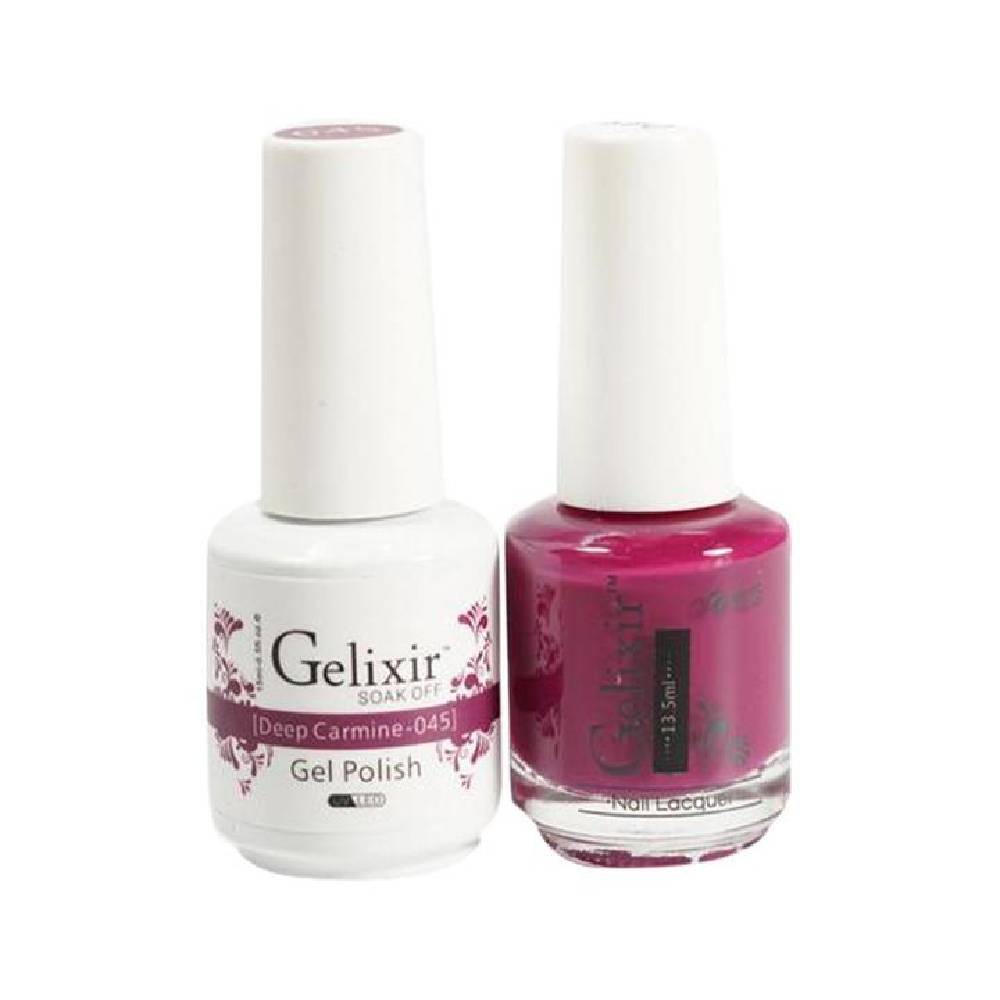 GELIXIR / Gel Nail Polish Matching Duo - 045 Deep Carmine