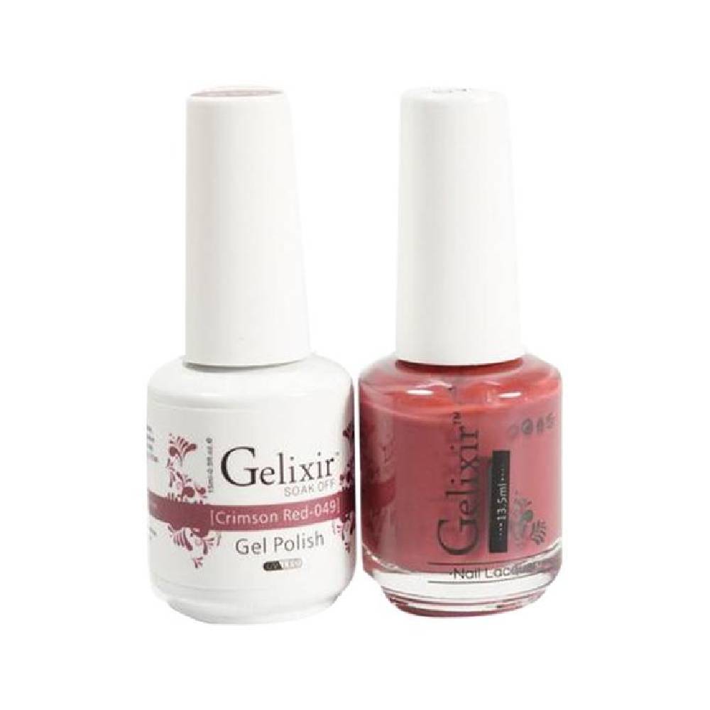 GELIXIR / Gel Nail Polish Matching Duo - 049 Crimson Red