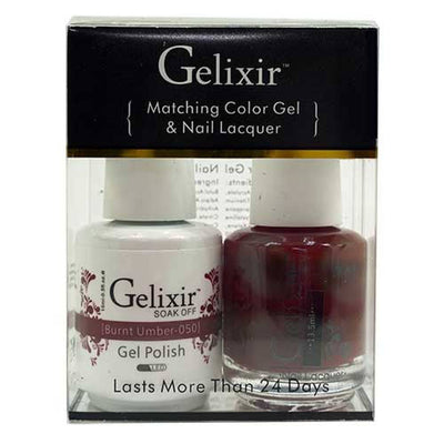 GELIXIR / Gel Nail Polish Matching Duo - 050 Burnt Umber