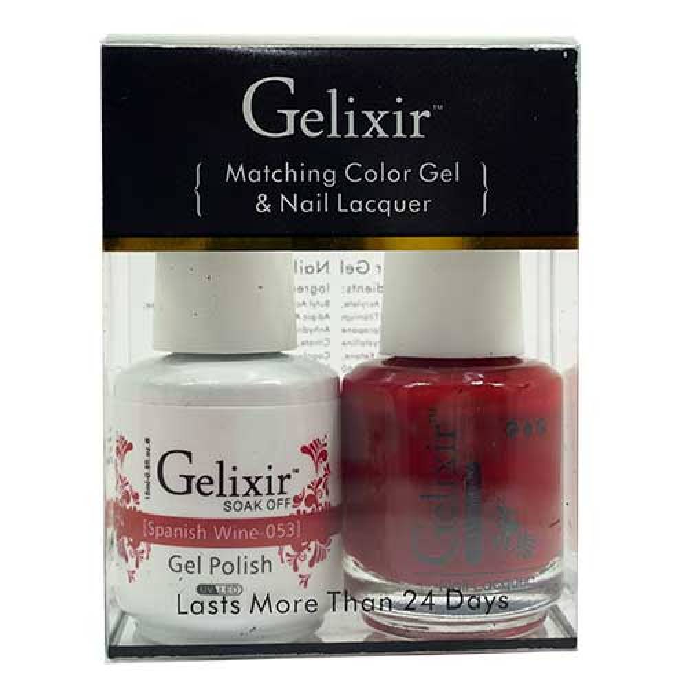 GELIXIR / Gel Nail Polish Matching Duo - 053 Spanish Wine