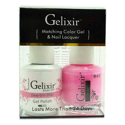 GELIXIR / Gel Nail Polish Matching Duo - 056 Sexy Girl