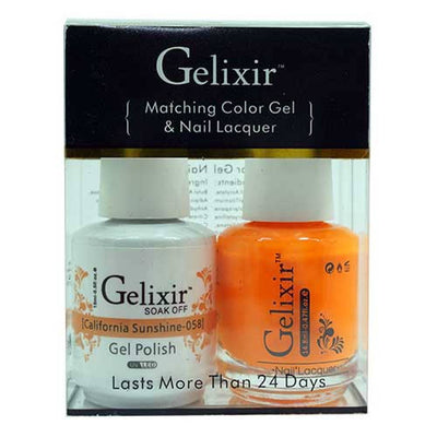 GELIXIR / Gel Nail Polish Matching Duo - 058 California Sunshine