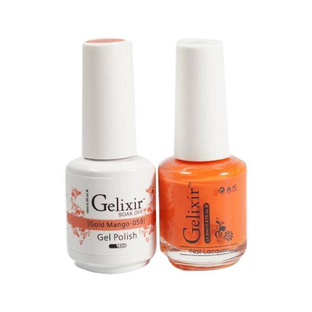 GELIXIR / Gel Nail Polish Matching Duo - 059 Gold Mango