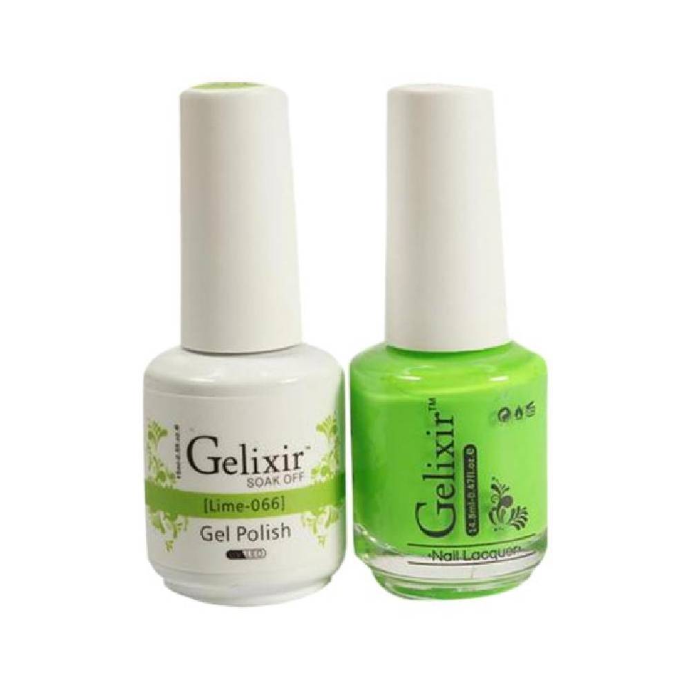 GELIXIR / Gel Nail Polish Matching Duo - 066 Lime