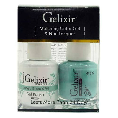 GELIXIR / Gel Nail Polish Matching Duo - 070 Jungle Green