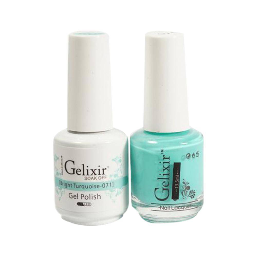 GELIXIR / Gel Nail Polish Matching Duo - 071 Bright Turquoise