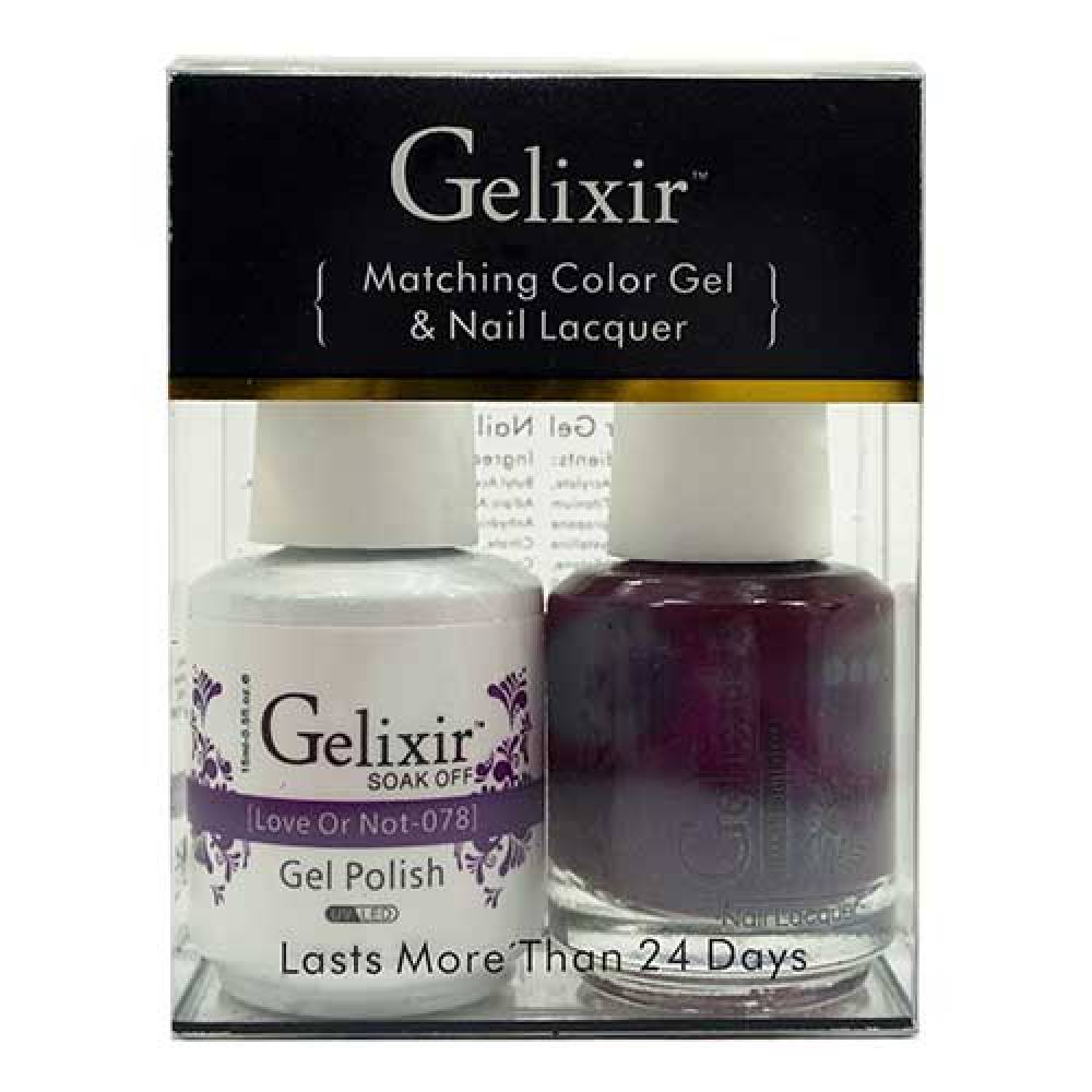 GELIXIR / Gel Nail Polish Matching Duo - 078 Love Or Not