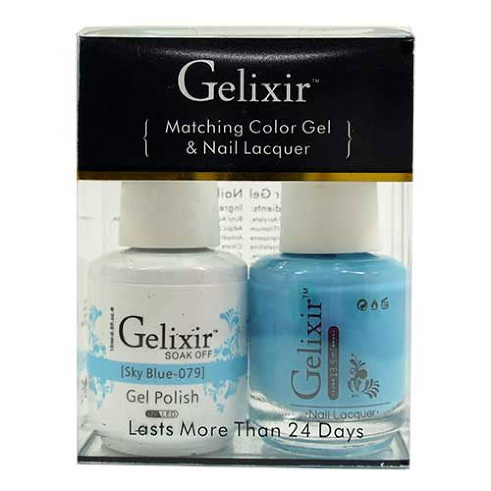 GELIXIR / Gel Nail Polish Matching Duo - 079 Sky Blue