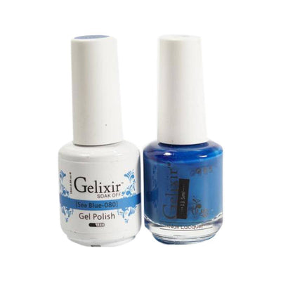 GELIXIR / Gel Nail Polish Matching Duo - 080 Sea Blue