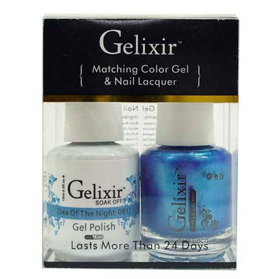GELIXIR / Gel Nail Polish Matching Duo - 081 Sea Of The Night