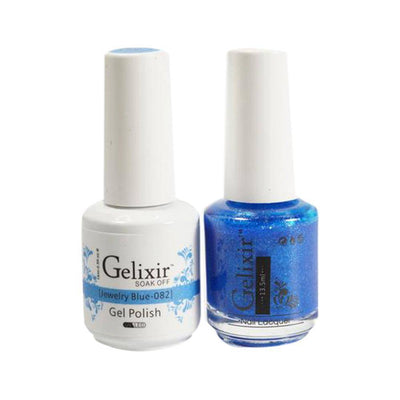 GELIXIR / Gel Nail Polish Matching Duo - 082 Jewelry Blue