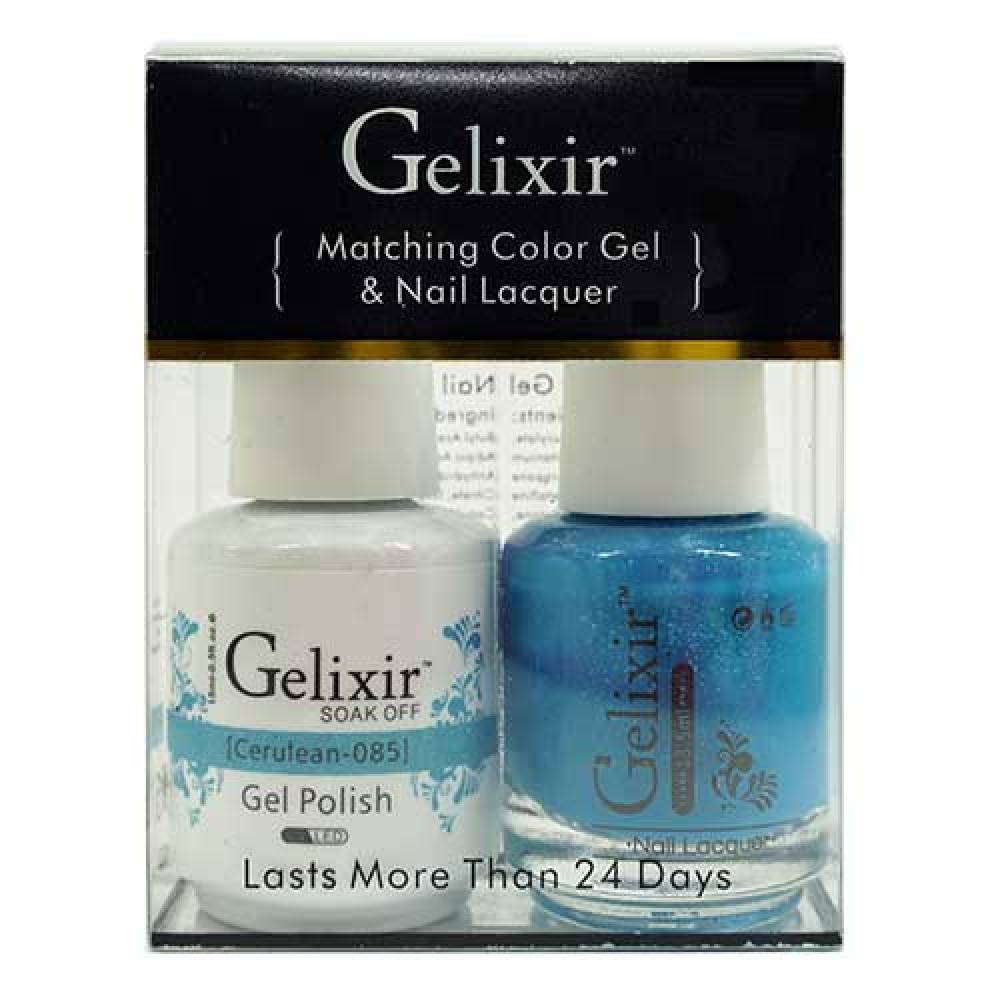 GELIXIR / Gel Nail Polish Matching Duo - 085 Cerulean