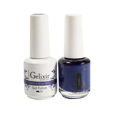 GELIXIR / Gel Nail Polish Matching Duo - 087 Oxford Blue