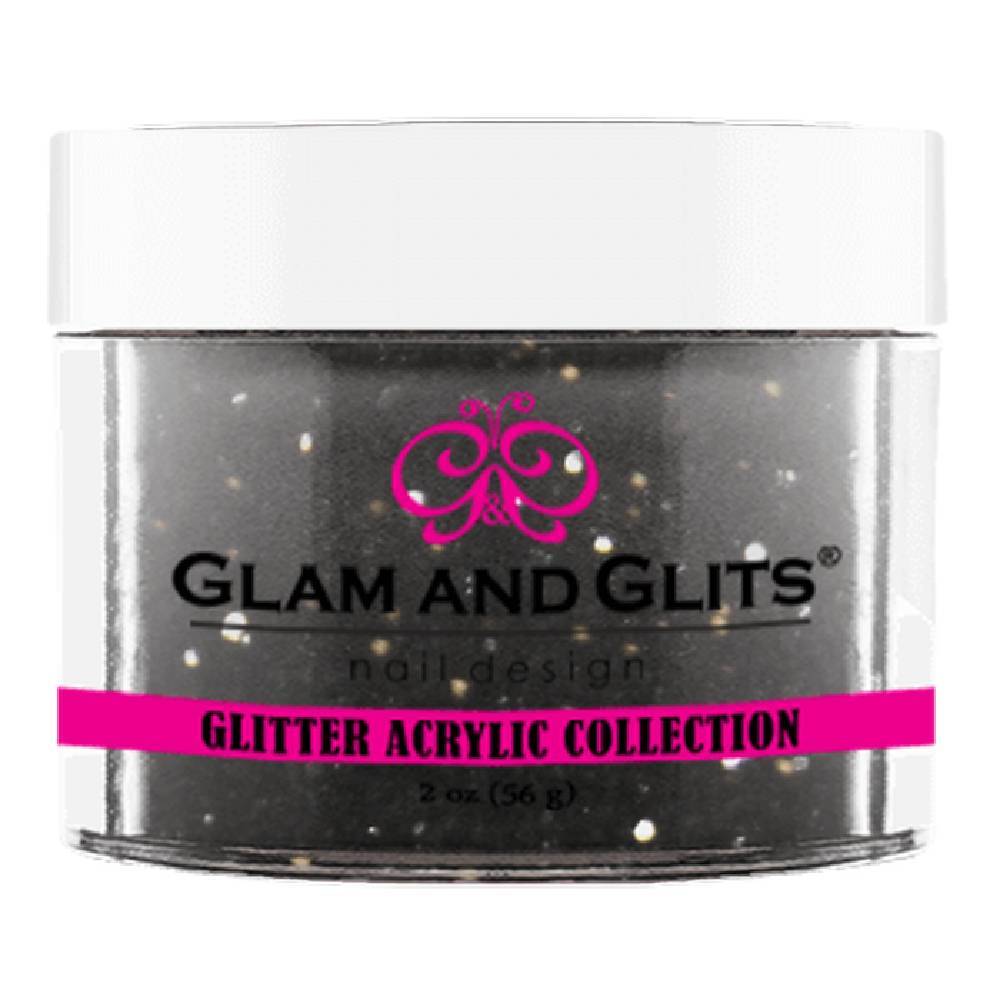 GLAM AND GLITS / Acrylic Powder - Black 2oz.