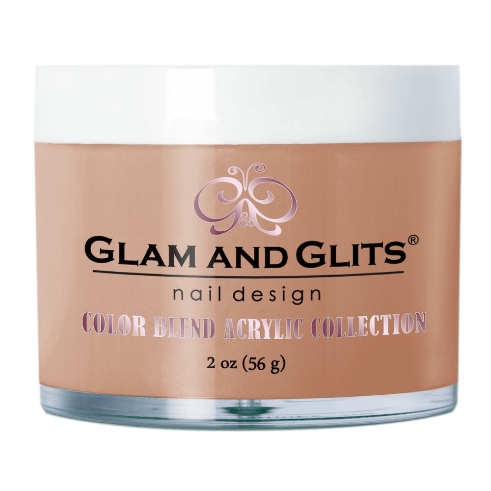 GLAM AND GLITS / Acrylic Powder - Cover, Chestnut 2oz.