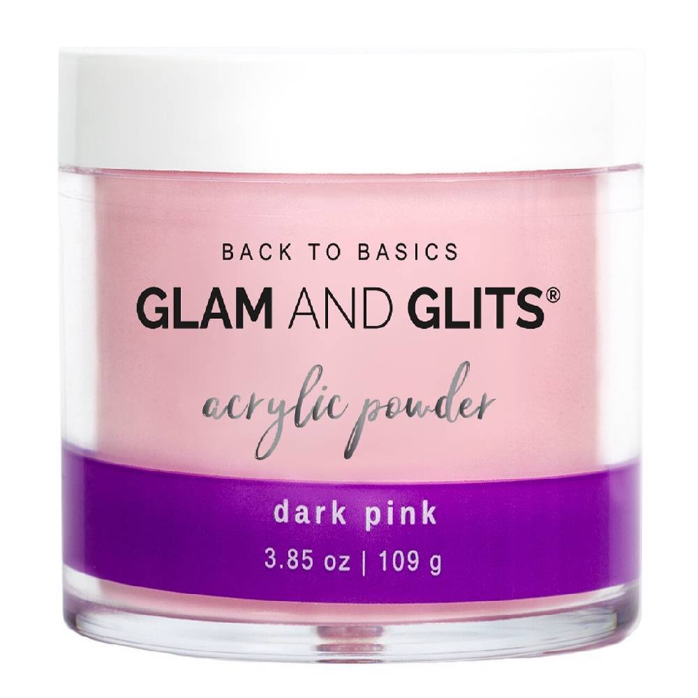 GLAM AND GLITS / Acrylic Powder - Dark Pink 3.85oz.