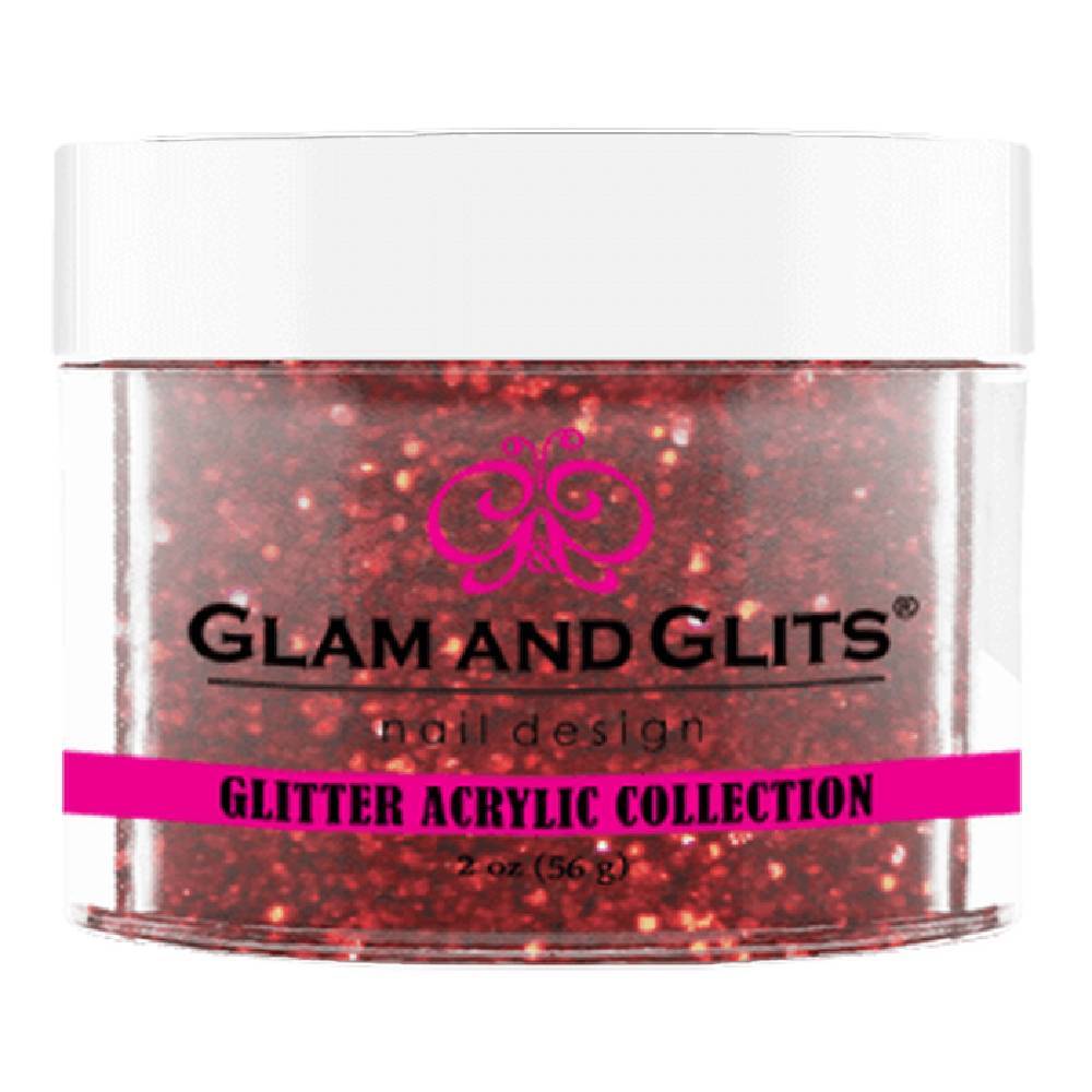 GLAM AND GLITS / Acrylic Powder - Fire Red 2oz.