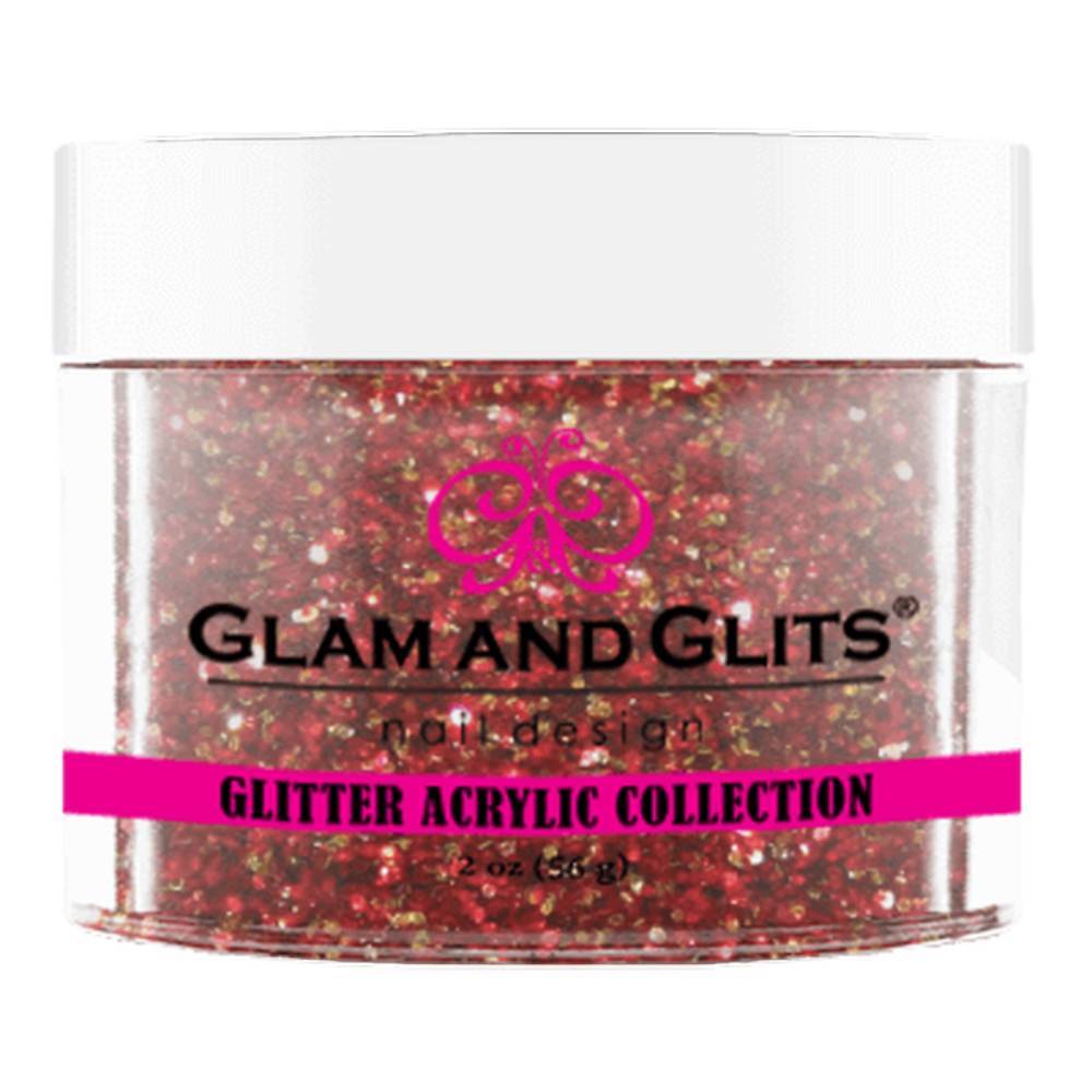 GLAM AND GLITS / Acrylic Powder - Holiday Red 2oz.