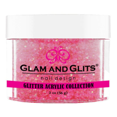 GLAM AND GLITS / Acrylic Powder - Hot Pink 2oz.