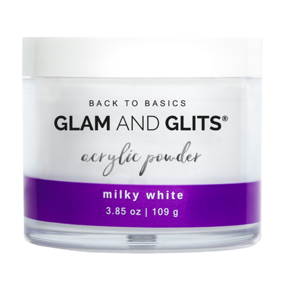 GLAM AND GLITS / Acrylic Powder - Milky White 3.85oz.