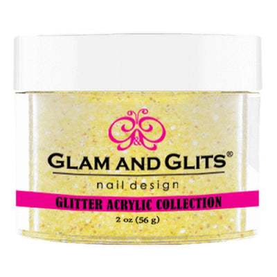 GLAM AND GLITS / Acrylic Powder - Yellow Crystal 2oz.
