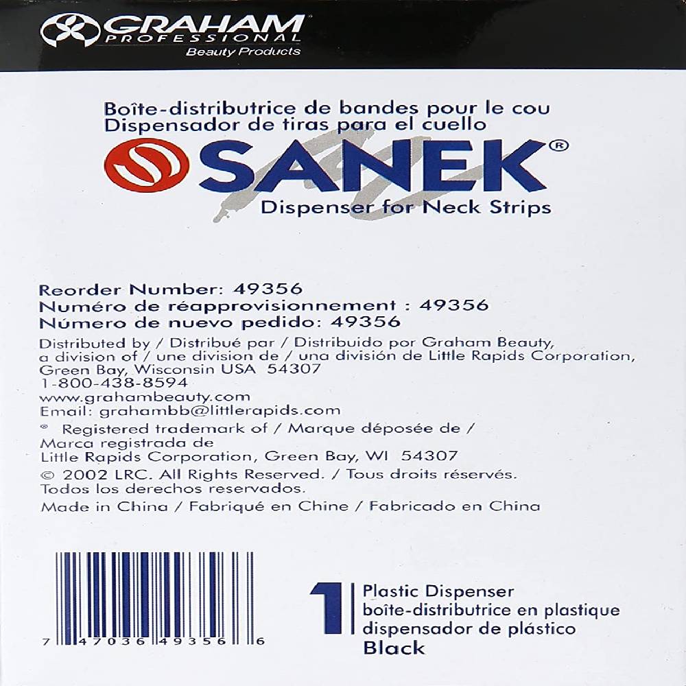 GRAHAM SANEK - Dispenser For Neck Strips