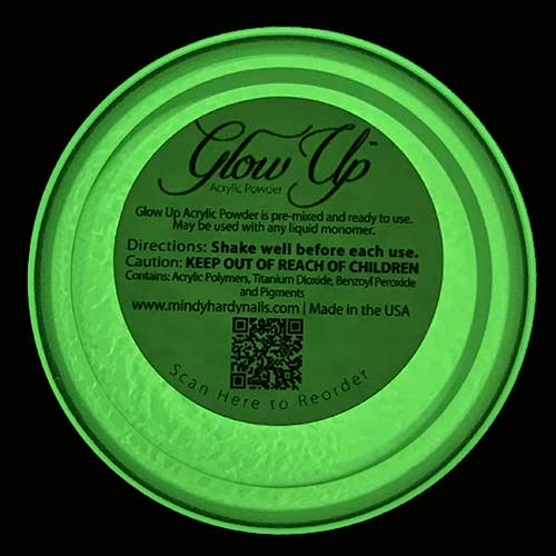 MINDY HARDY Glow Up Acrylic Powder - Green