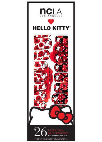 NCLA Hello Kitty Nail Wraps - Poppy Dot Print