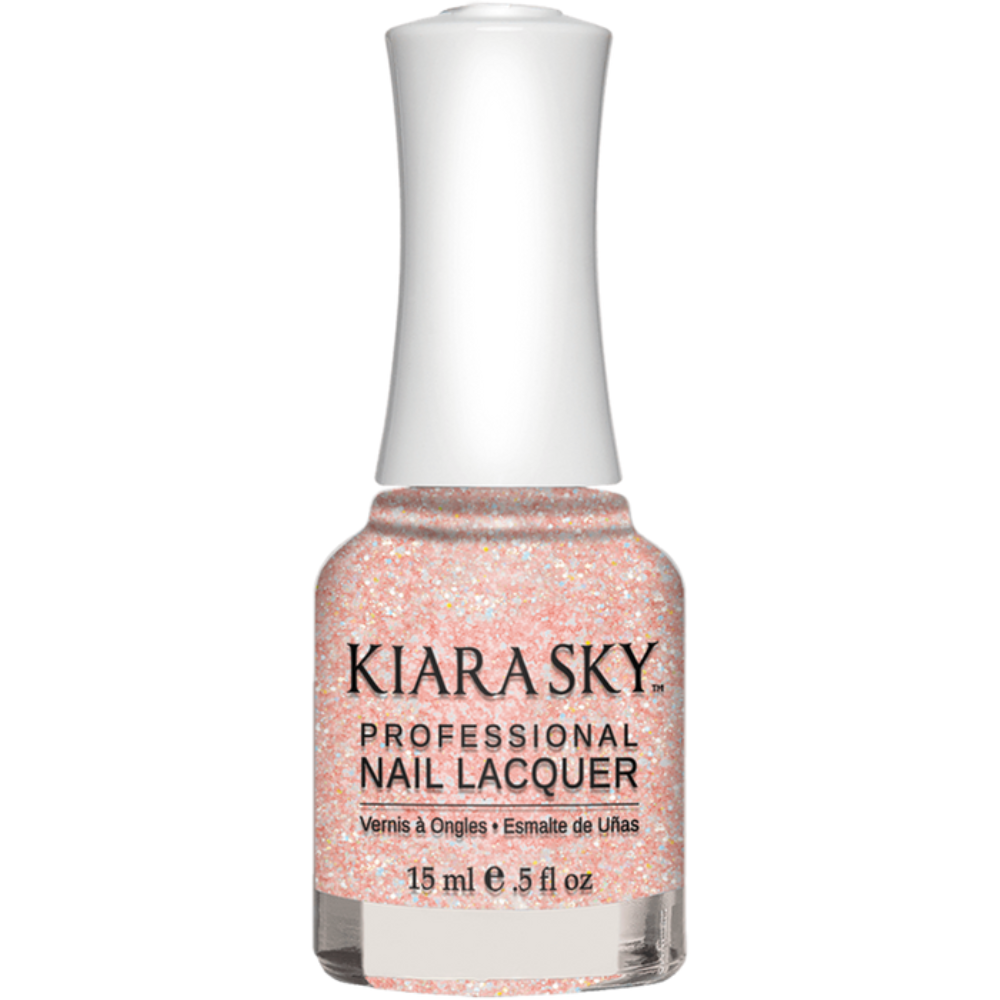 KIARA SKY / Lacquer Nail Polish - Pinking Of Sparkle N496 15ml.