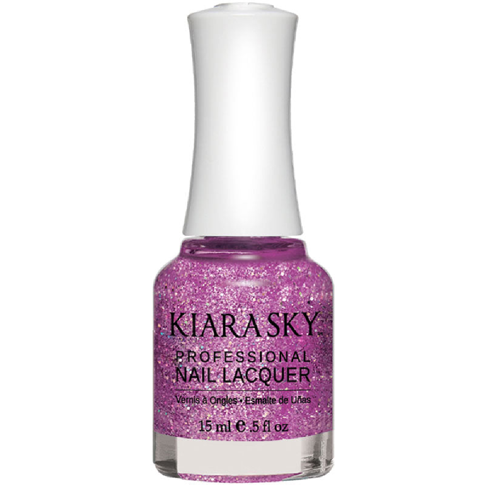 KIARA SKY / Lacquer Nail Polish - Purple Spark N430 15ml.
